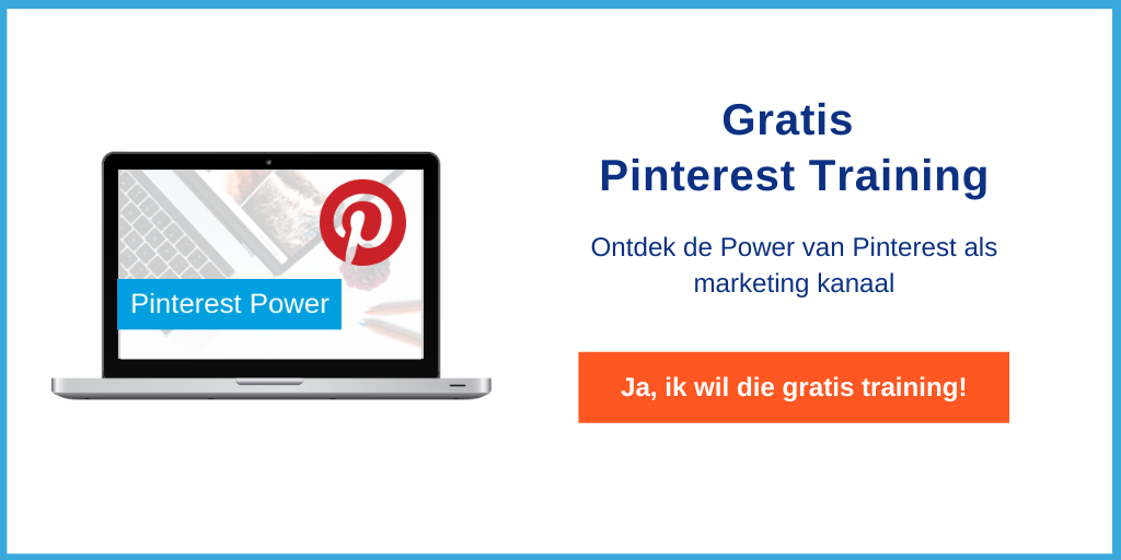 Gratis Pinterest marketing training van Maaike Gulden van Themarketingfactory.nl
