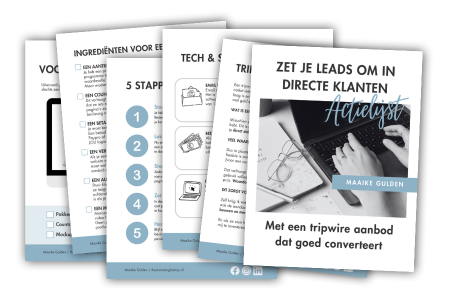 Gratis tripwire gids - van klik naar klant in 15 minuten