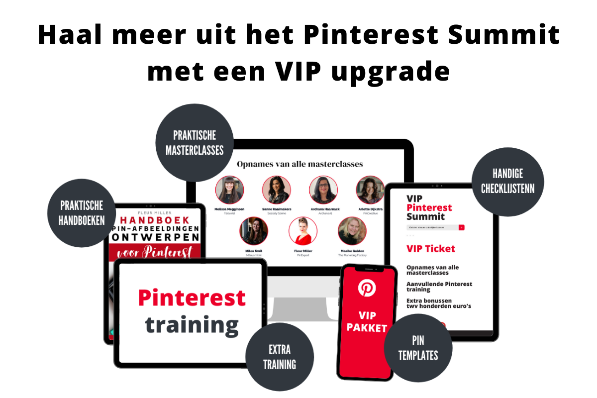 Haal meer uit het Pinterest Summit met een VIP upgrade