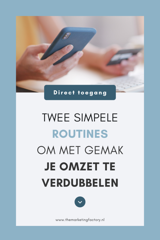 Met deze 2 simpele routines kun jij meer online verkopen en gemakkelijk je omzet verdubbelen.  Als jij meer wilt verkopen zul je vaker je aanbod moeten doen…