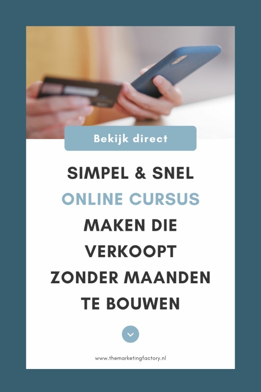 Online cursus maken die verkoopt: voorkom deze fouten Wil je een online cursus maken die verkoopt als kennisondernemer? Ontdek waarom je deze beter eerst verkoopt en pas daarna je cursus bouwt. Zo bespaar je maanden tijd en vergroot je de kans op een succesvolle lancering.