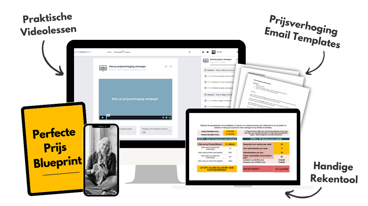 Online cursus perfecte prijzen vragen.