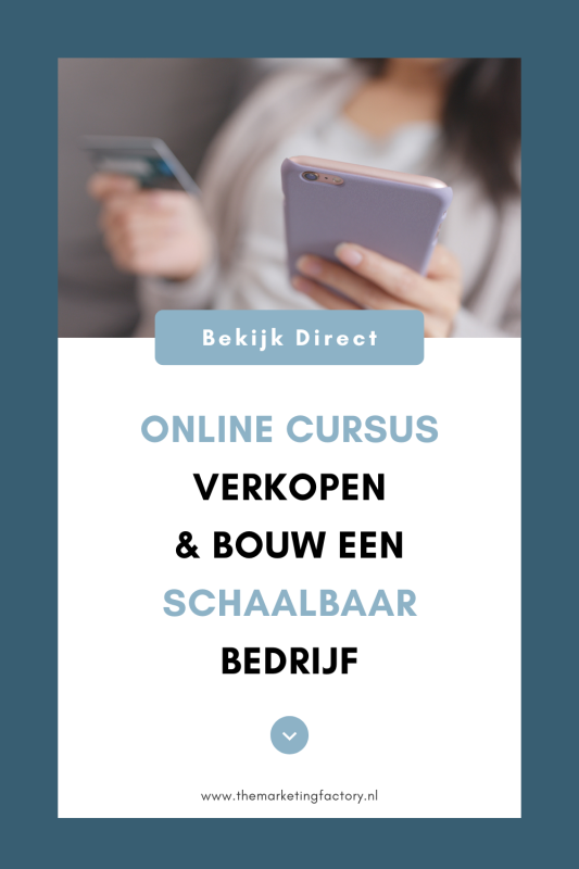 Door een online cursus of online programma te verkopen bouw je een schaalbaarbedrijf en kun je werken op jpouw voorwaarden als ondernemer