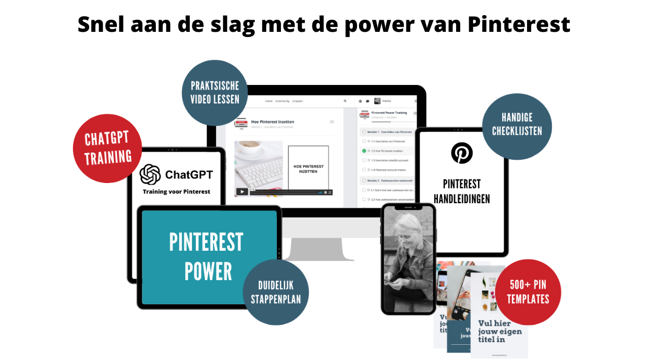 Pinterest marketing training inclusief ChatGPT training