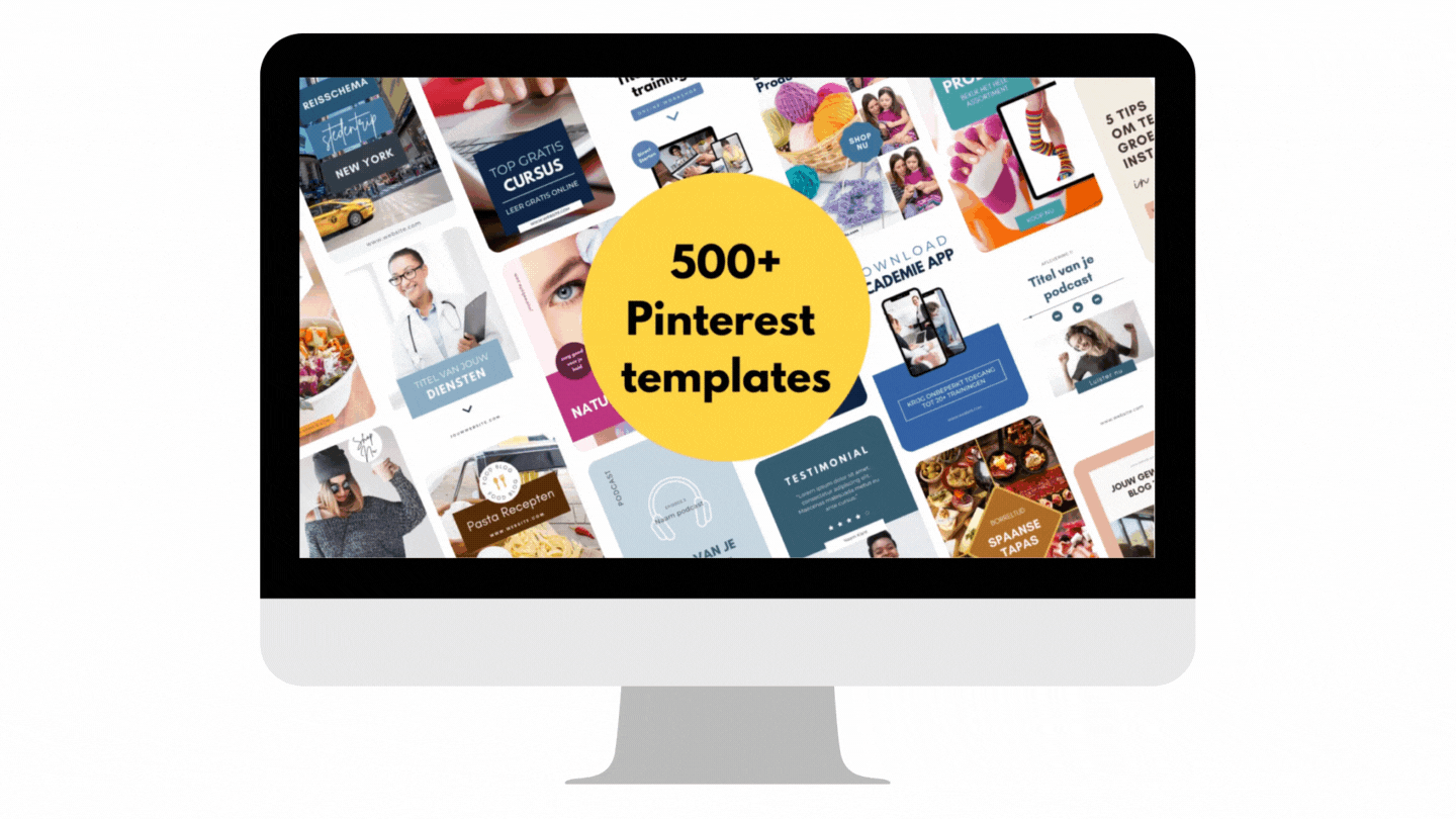 Pinterest pin templates in Canva