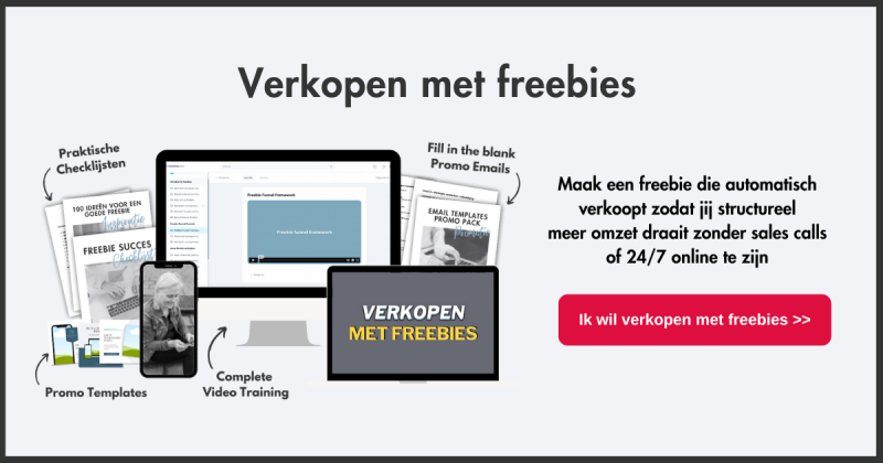 promo cursus verkopen met freebies