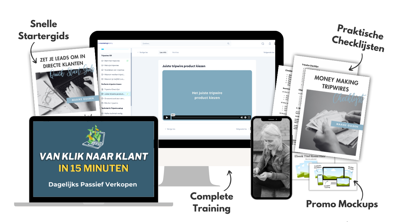 Van klik naar klant in 15 minuten - tripwire training