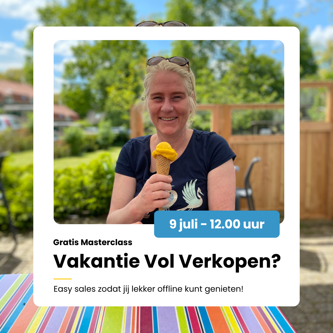hgratis masterclass vakantie vol verkopen