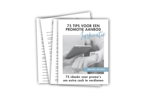 promotie inspiratie voor quick money boosters