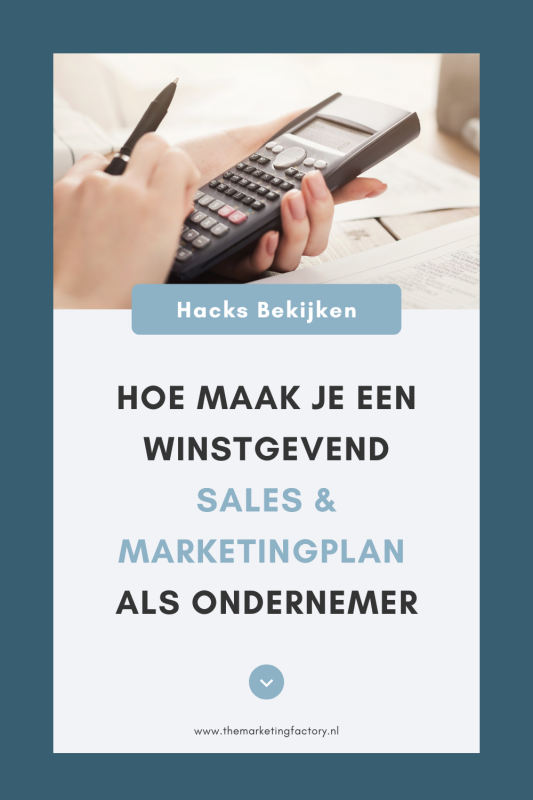 Hoe maak je een sales en marketingplan als ondernemer Waarom je een winstgevend sales en marketingplan nodig hebt als ondernemer. Met gratis template + rekenvoorbeelden