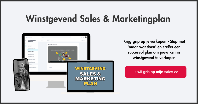 Winstgevend sales en marketingplan maken voor ondernemers Training Winstgevend sales en marketingplan maken voor ondernemers
