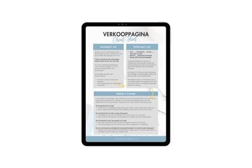 Verkoop pagina template