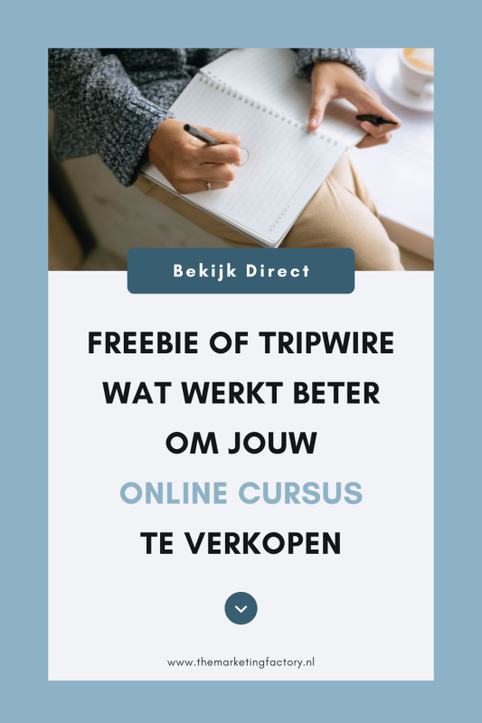 Het verschil tussen een freebie en tripwire. Wat werkt beter voor kennisondernemers en hoe je beide slim combineert om je online programma te verkopen