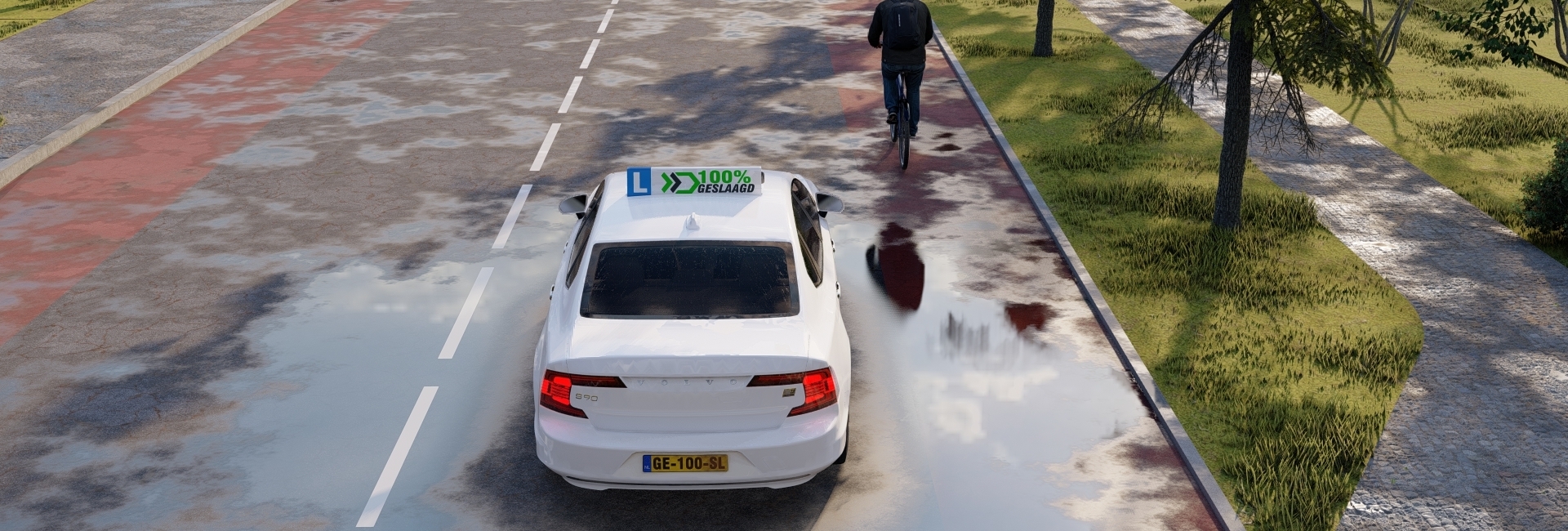 auto-water-op-weg-1