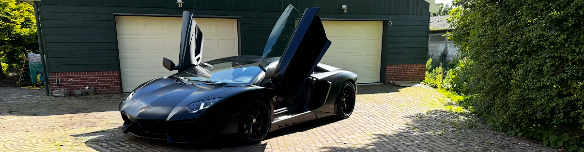 Lamborghini Aventador voorzien van full front CovrGard Paint Protection Film in Alkmaar – professionele PPF installatie door The Polish Company, specialist in supercar detailing Noord-Holland