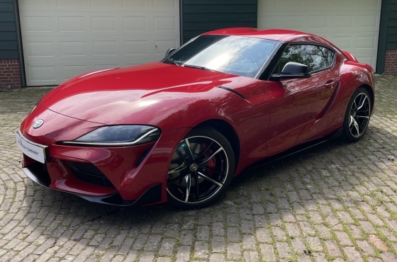 Toyota Supra exterieur detailing in Alkmaar – lak gecorrigeerd en beschermd met glascoating door The Polish Company, specialist in sportwagen detailing Noord-Holland