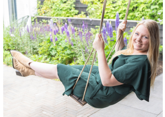 Susan on Swing Home