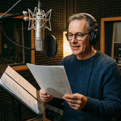 man-voorlezen-audioboek-studio