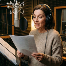 vrouw-voorlezen-audioboek-studio vrouw-voorlezen-audioboek-studio