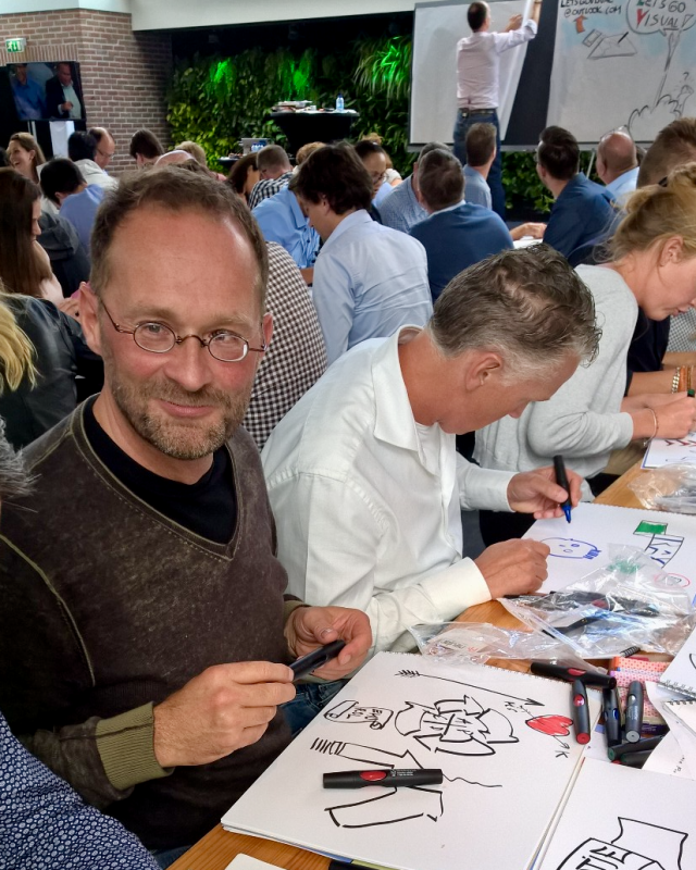 Visueel teamevent met Microsoft Nederland