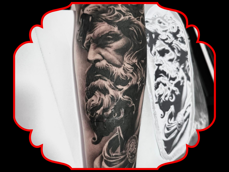 Zeus tattoo realisme