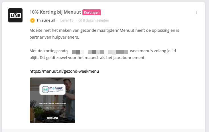 Menuut Kortingscode