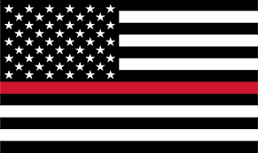 Thin Red Line Amerikaanse Vlag