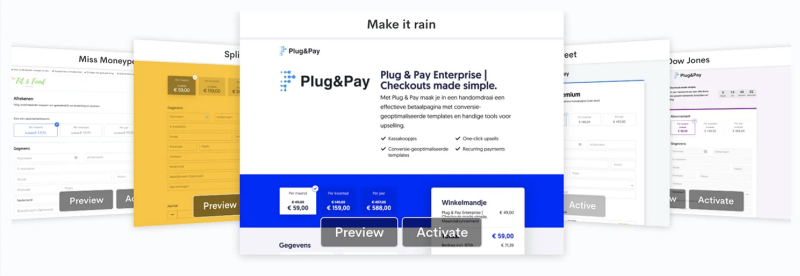 Plug & Pay templates