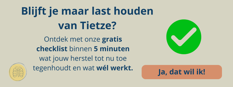syndroom van Tietzehartkloppingen knop naar checklist syndroom van Tietze