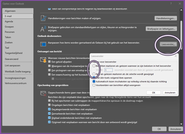 Mal ongelezen houden