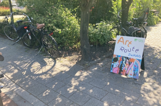 Art Route Zwaag infobord