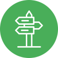Wegwijzer pictogram