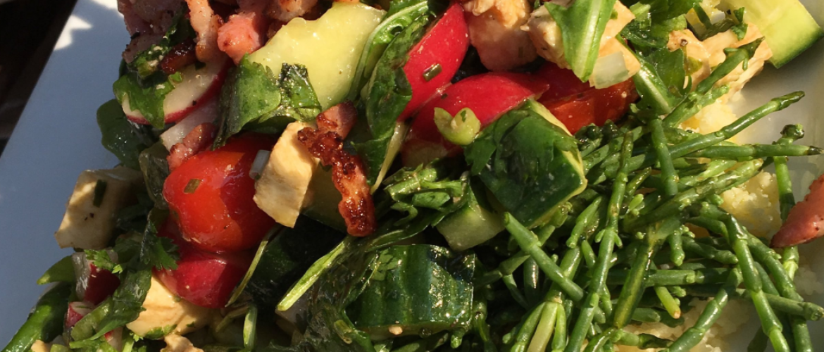 Zeekraal-rucola salade