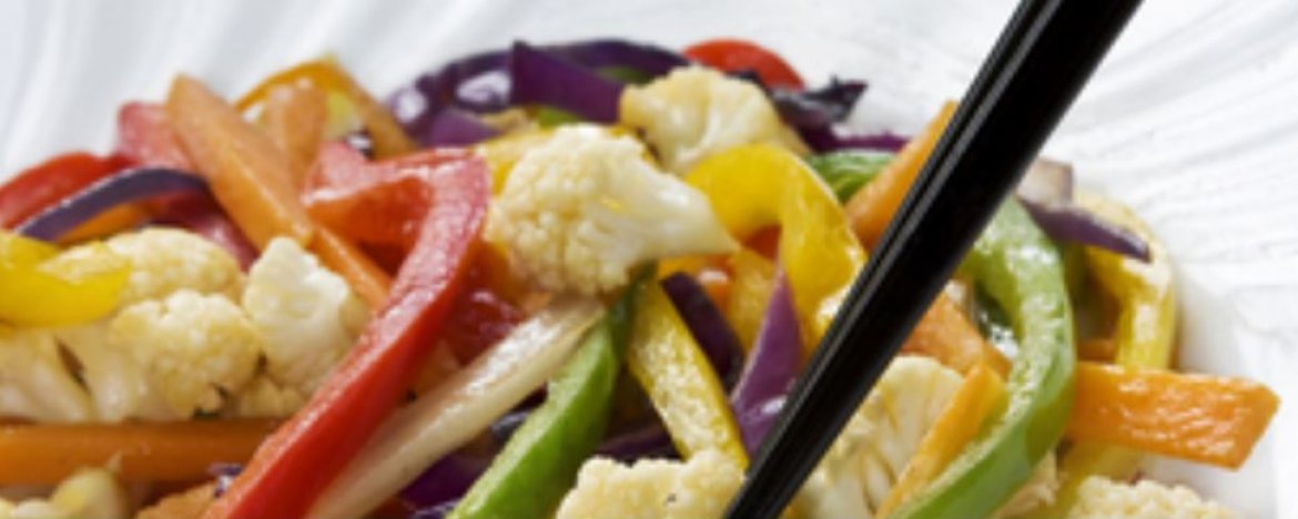 Wokschotel met Quorn en Aziatische groenten