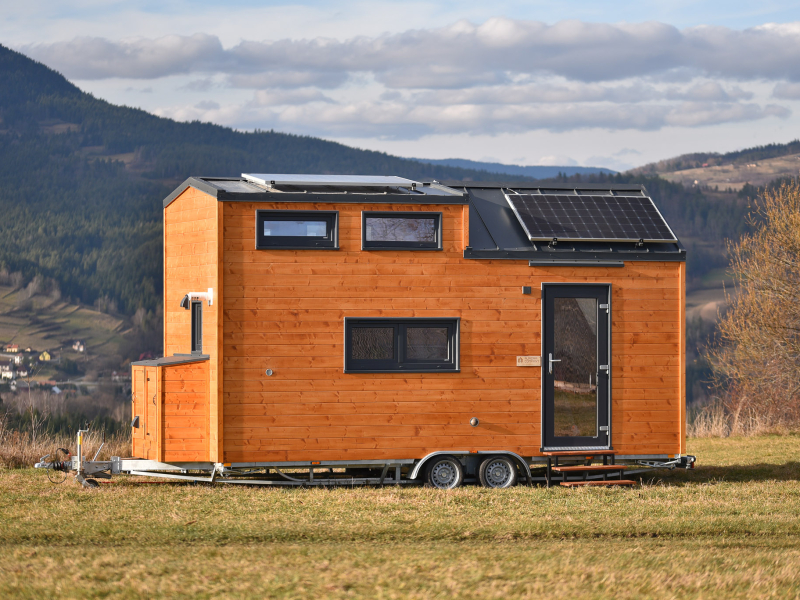 Tiny House Sunshine met zonnepanelen