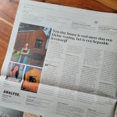 Financieel Dagblad artikel over Eefje en Tiny Living