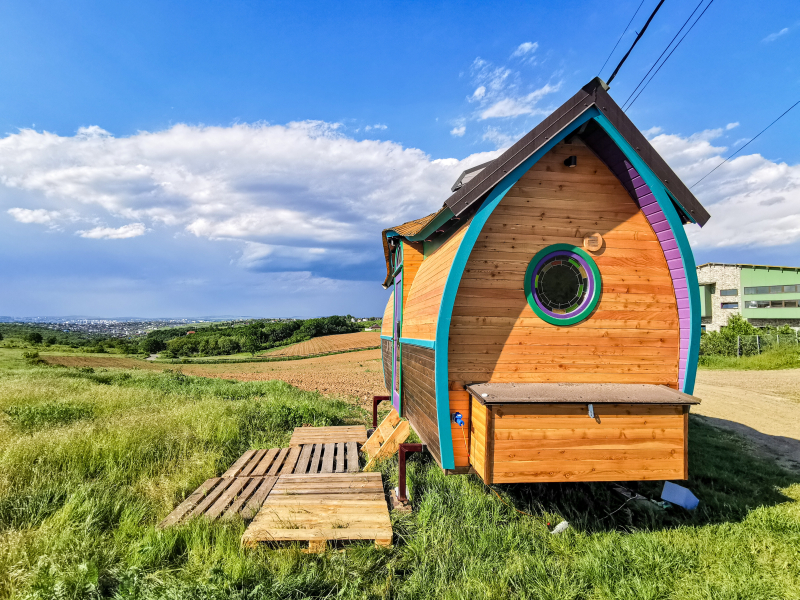 Tiny House Hope in de natuur