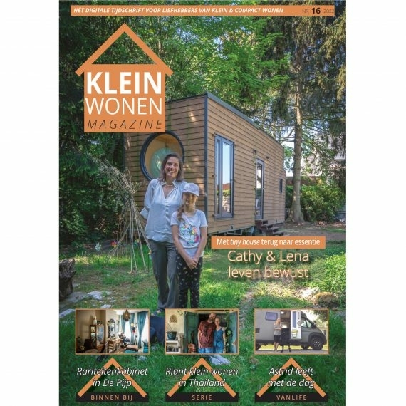 Klein Wonen Magazine met informatie over Tiny Houses, minimaliseren en groen