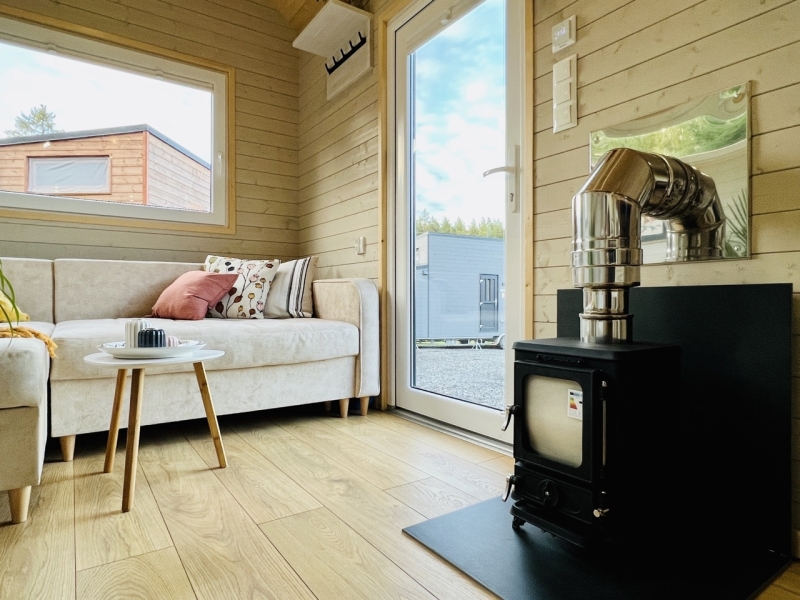 Tiny House verwarming met houtkachel