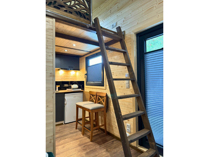 Tiny House Lily met ladder voor loft