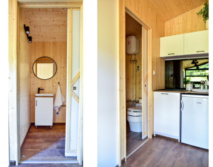 Tiny Office Luna - met toilet, wasbak en keuken