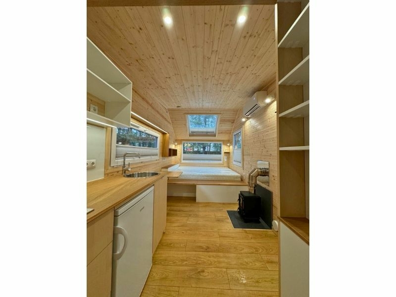 Tiny House Moon #385 met keuken en houtkachel