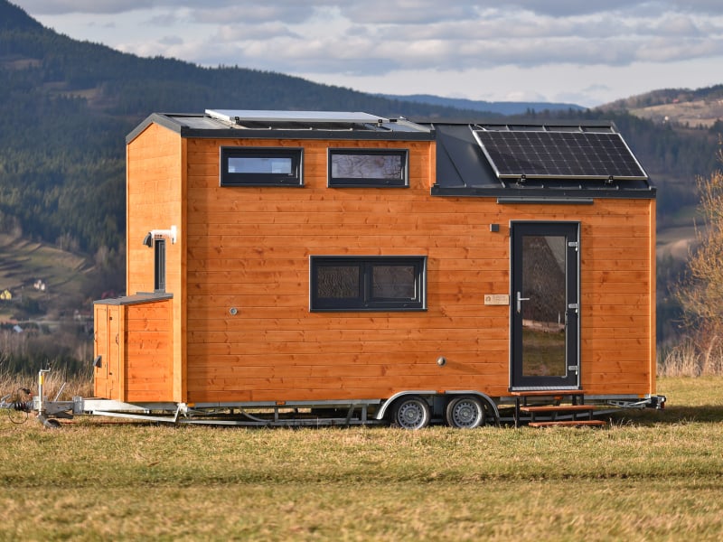 Tiny House Sunshine met zonnepanelen