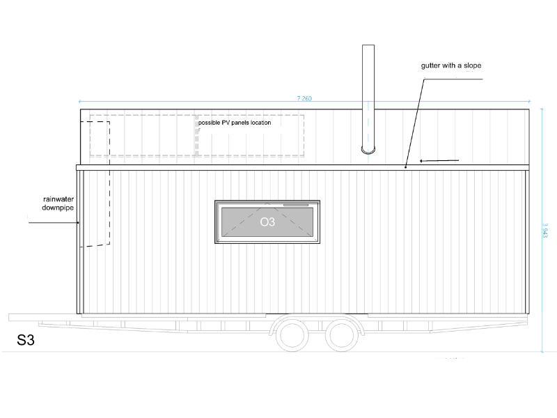 Tiny House Nest - afmetingen 2