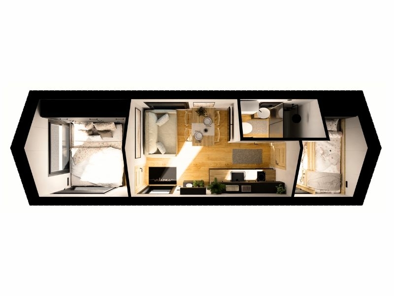 Plattegrond Tiny House Vanea
