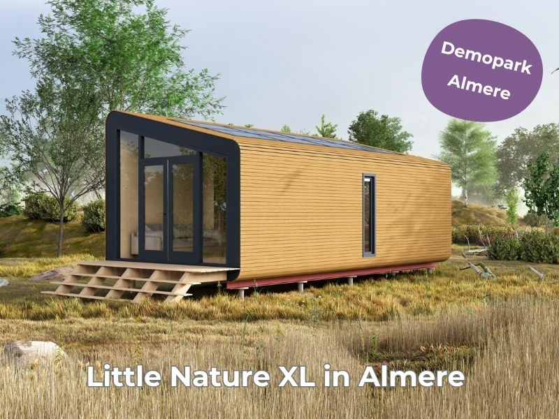 Tiny House Little Nature XL in Almere te bezoeken