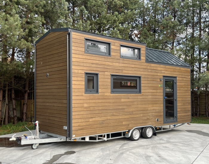 Tiny House Sunshine 373 - Oxygen wood gevelbekleding