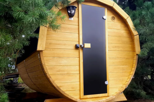 Ronde sauna 200cm voor Tiny House