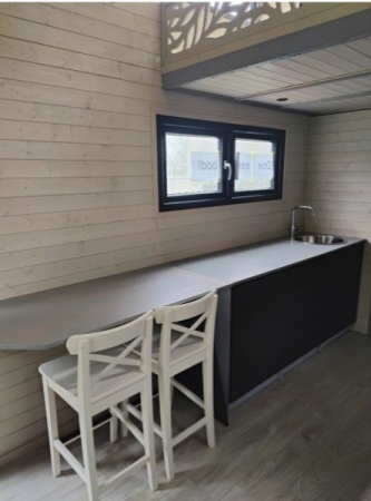 Tiny House Sunshine met opklapbare tafel