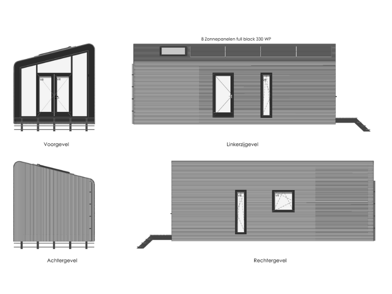 Tiny House Little Nature XL - zijaanzicht